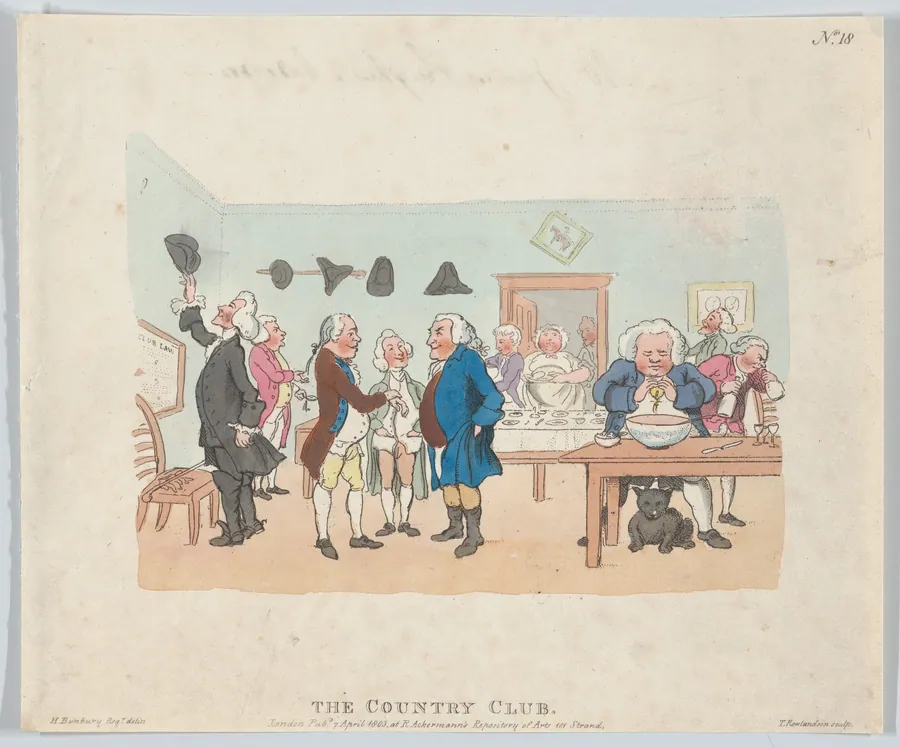 The Country Club by Rudolph Ackermann, London