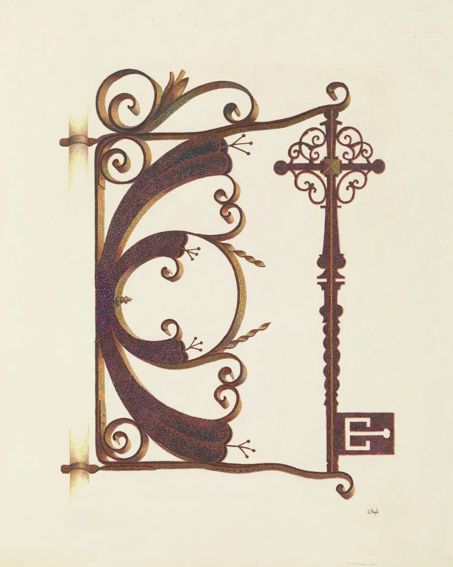 Locksmith's Sign by Joseph L. Boyd