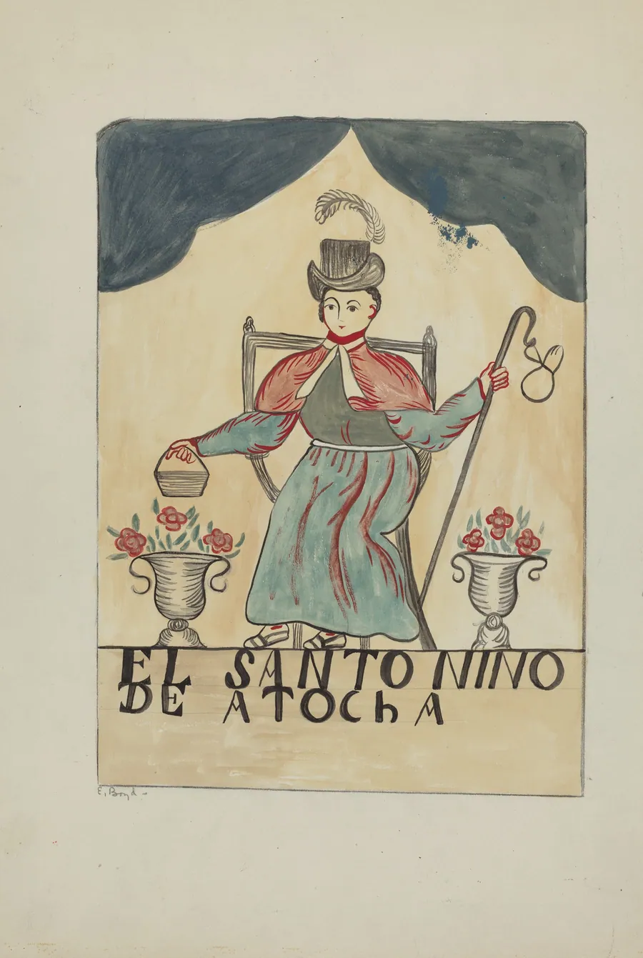 Retablo-Child's Saint by E. Boyd