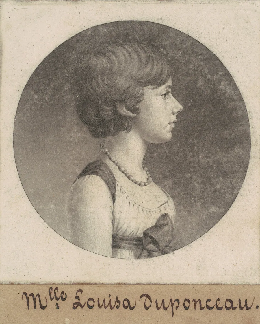 Louisa DuPonceau by Charles B. J. Févret de Saint-Mémin