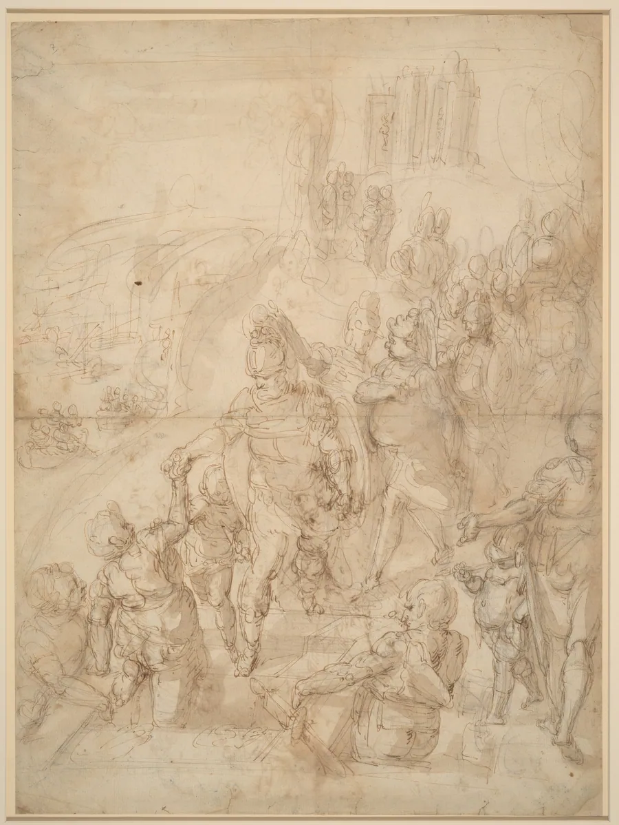 The Embarkation of Aeneas from the Ceraunian Headland by Giulio Benso