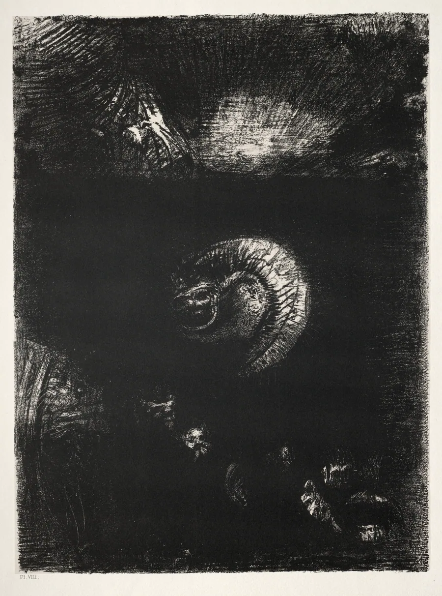 And All Manner of Frightful Creatures Arise by Odilon Redon