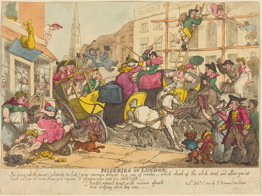 Miseries of London by Thomas Rowlandson