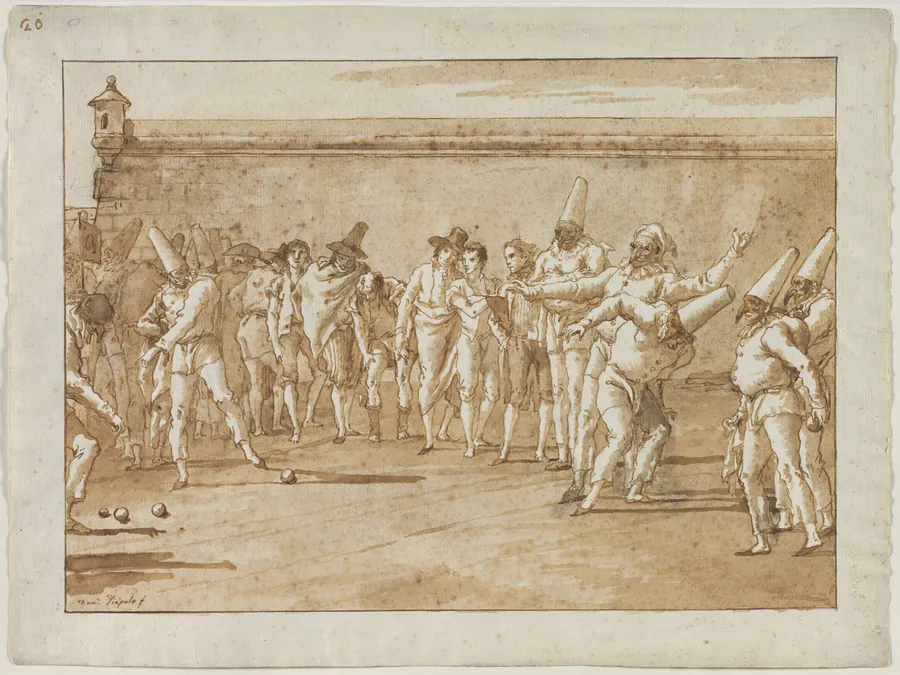 The Game of Bowls by Giovanni Domenico Tiepolo