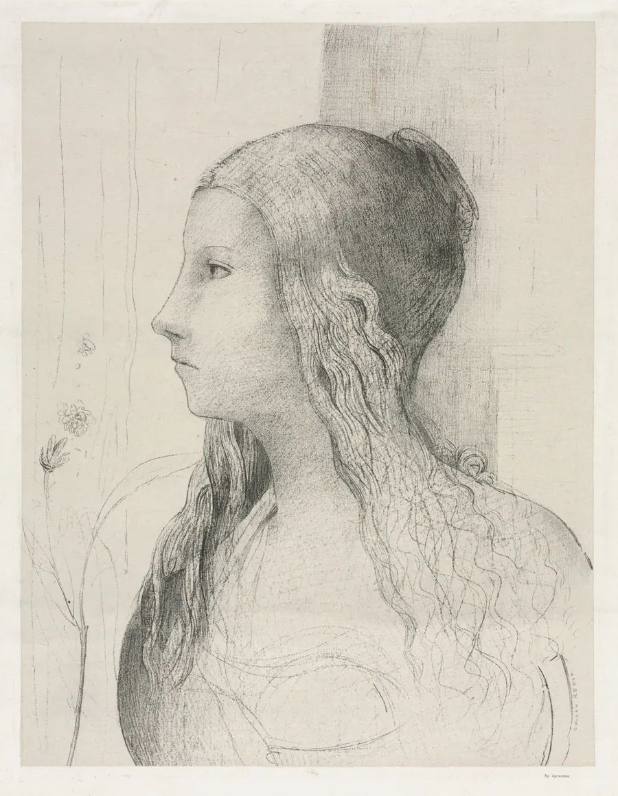 Brünnhilde in Twilight of the Gods by Odilon Redon