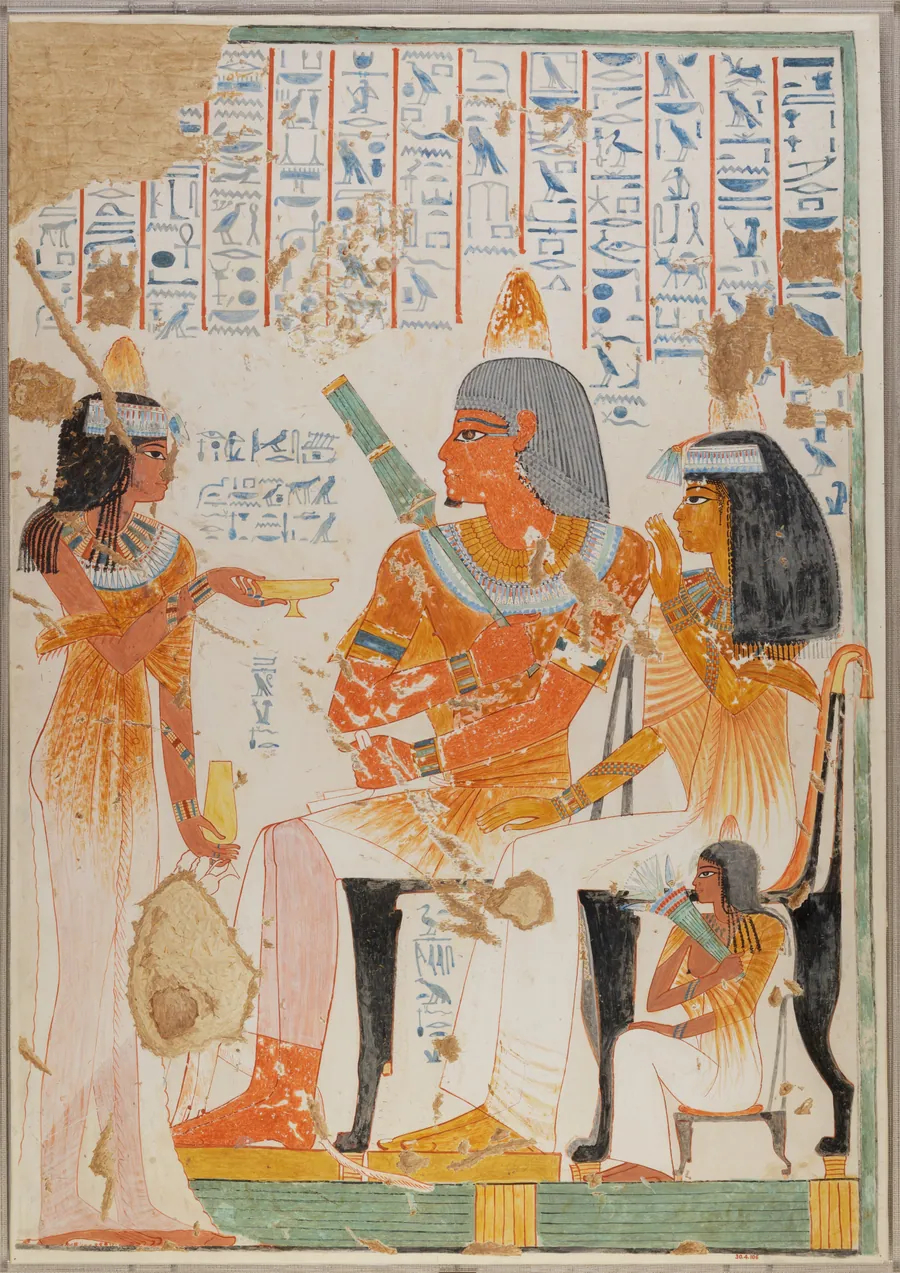 Nebamun Receiving Wine by Nina de Garis Davies