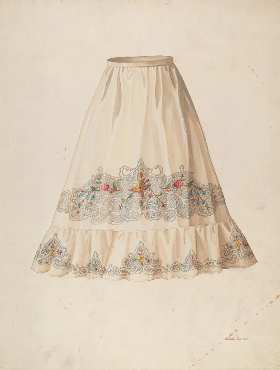 Skirt from Wedding Dress by Edith Towner