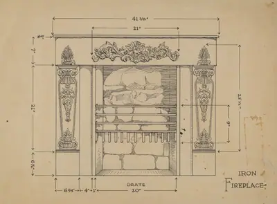 Iron Fireplace