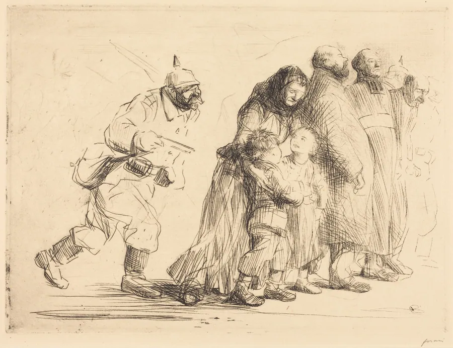 Les notables (grande planche) (The Notables) (large plate) by Jean-Louis Forain