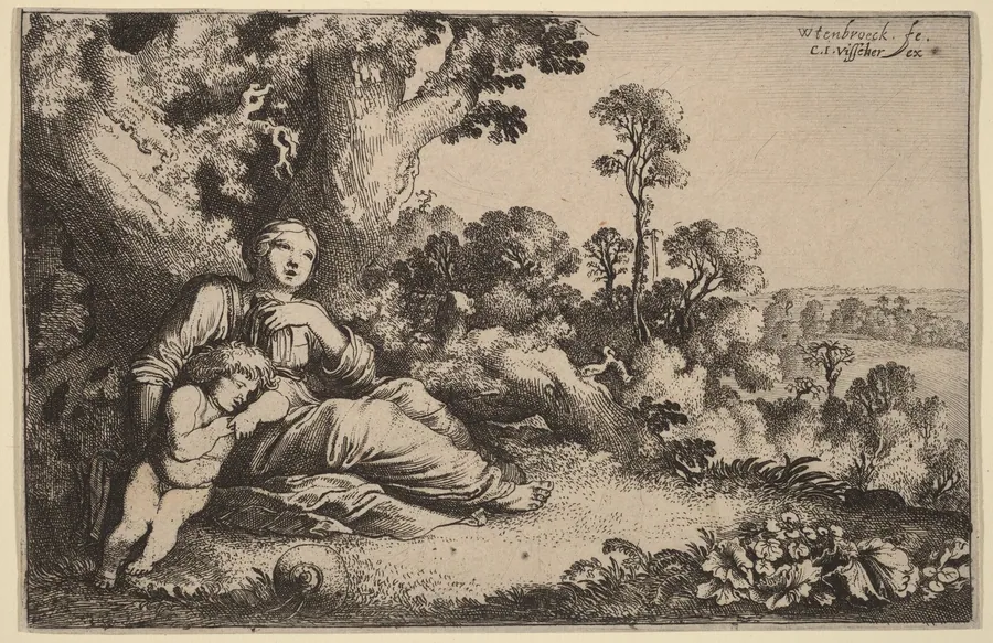 Hagar in the Desert by Moyses van Uyttenbroeck