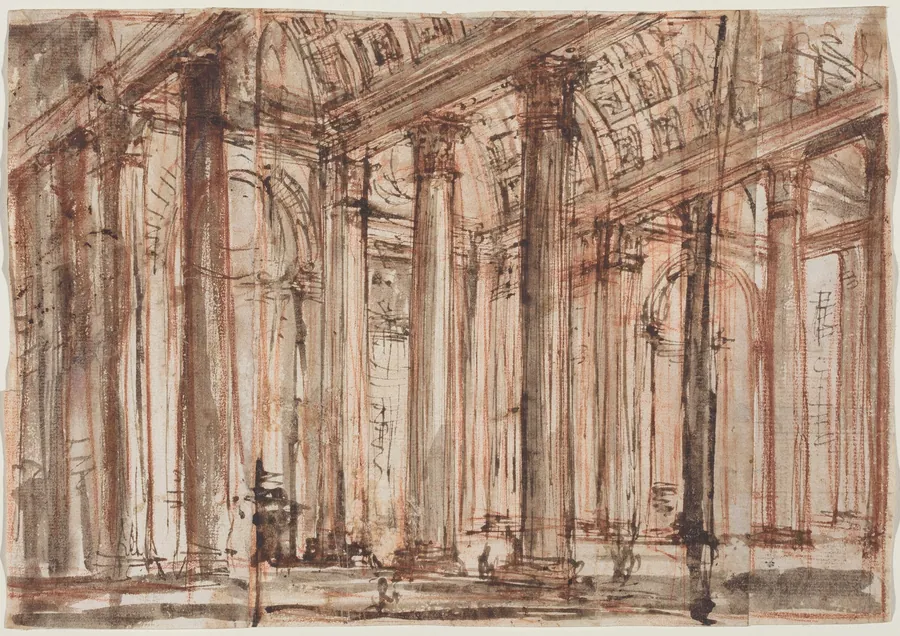 The Portico of the Pantheon by Giovanni Battista Piranesi