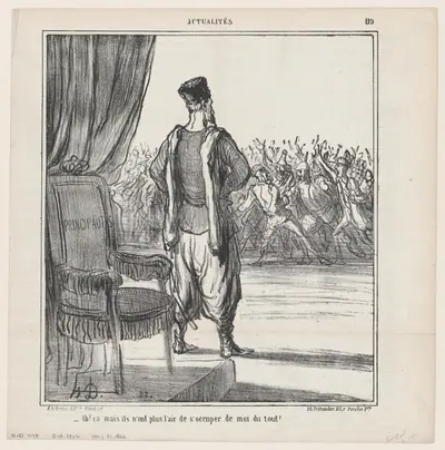 What about that..., they don't seem to be interested in me anymore, from 'News of the day,' published in Le Charivari, May 30, 1866