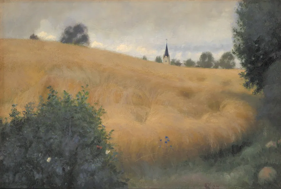 Rugmark ved Svanninge by Fritz Syberg