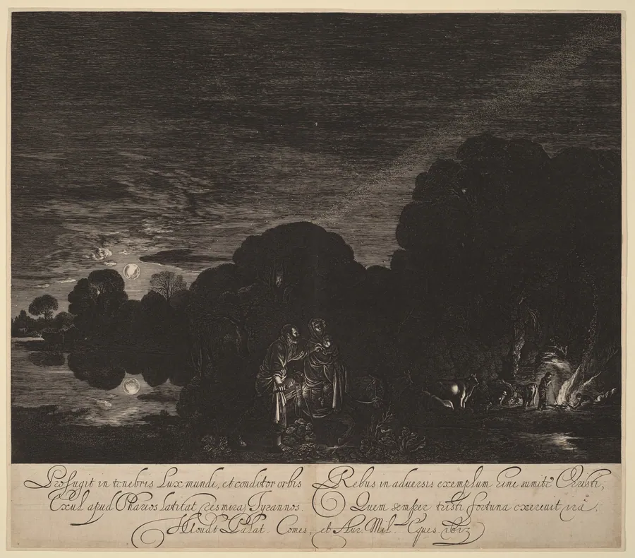 The Flight into Egypt by Hendrik Goudt