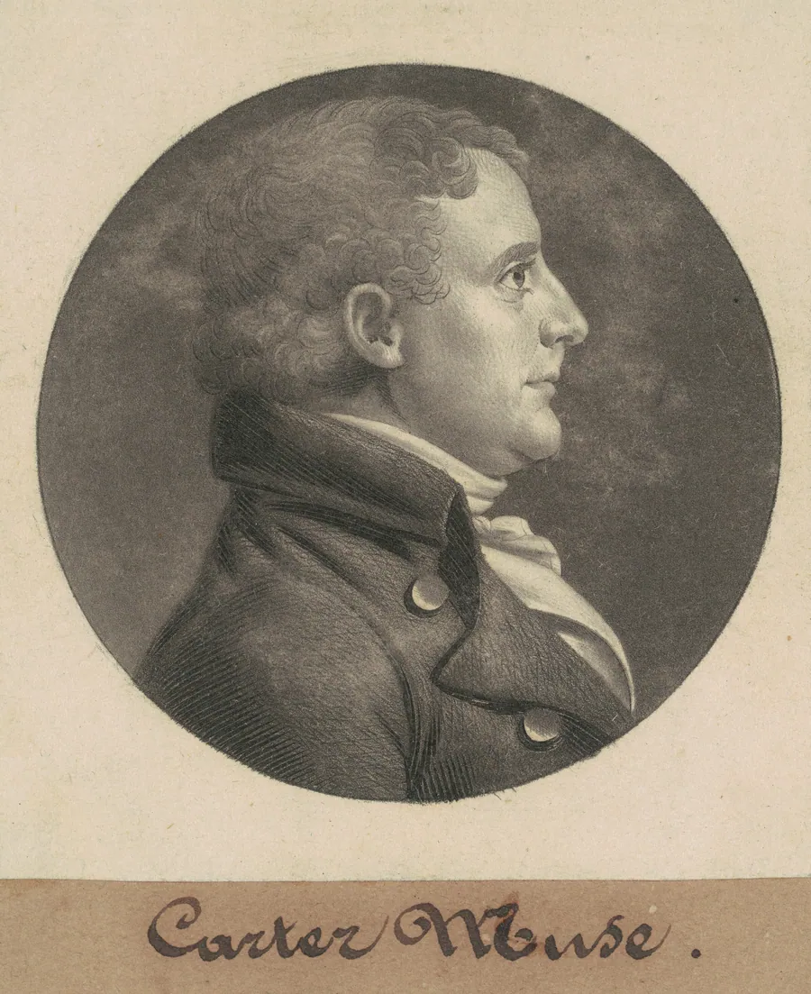 Edward Carter by Charles B. J. Févret de Saint-Mémin