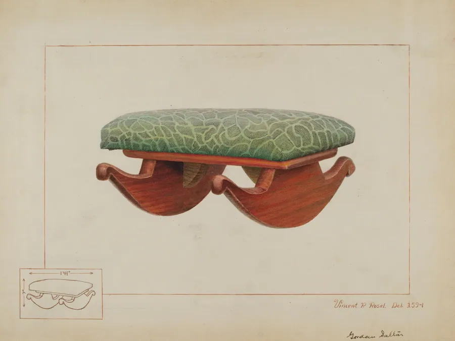 Rocker Footstool by Vincent P. Rosel