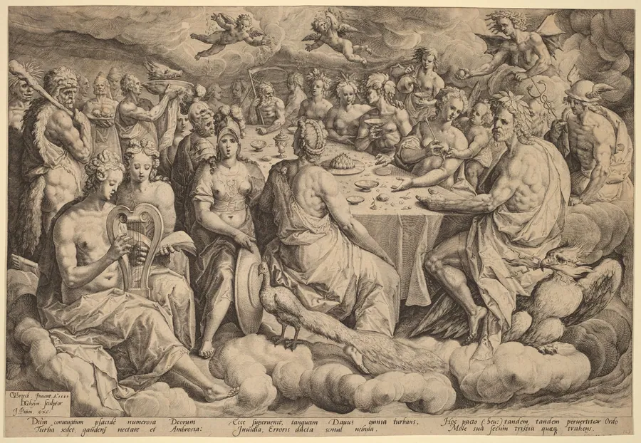 Banquet of the Gods at the Wedding of Peleus and Thetis by Jacques de Gheyn II
