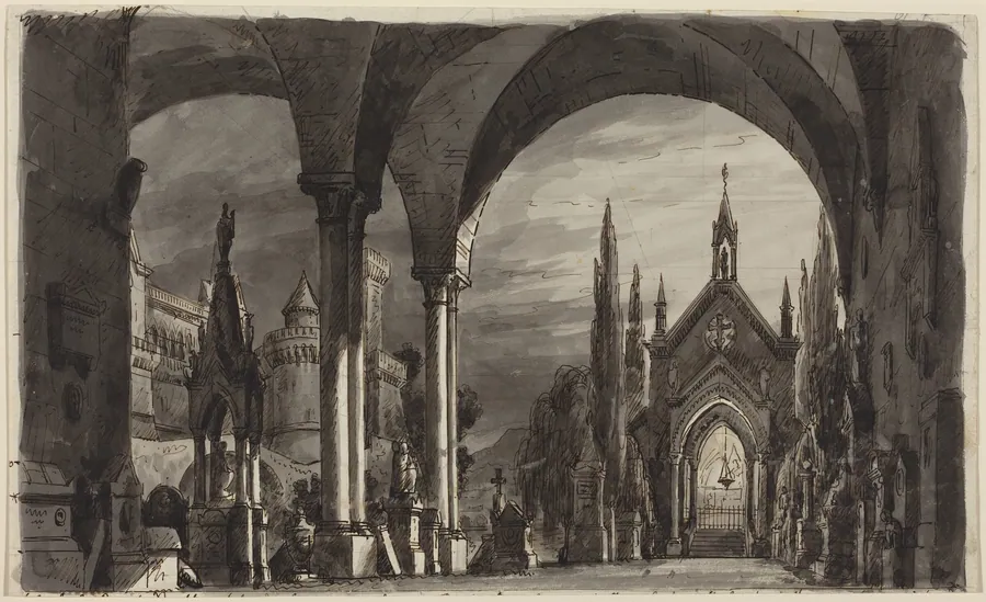 Graveyard of the Ravenswoods, from "Lucia di Lammermoor" by Romolo Liverani
