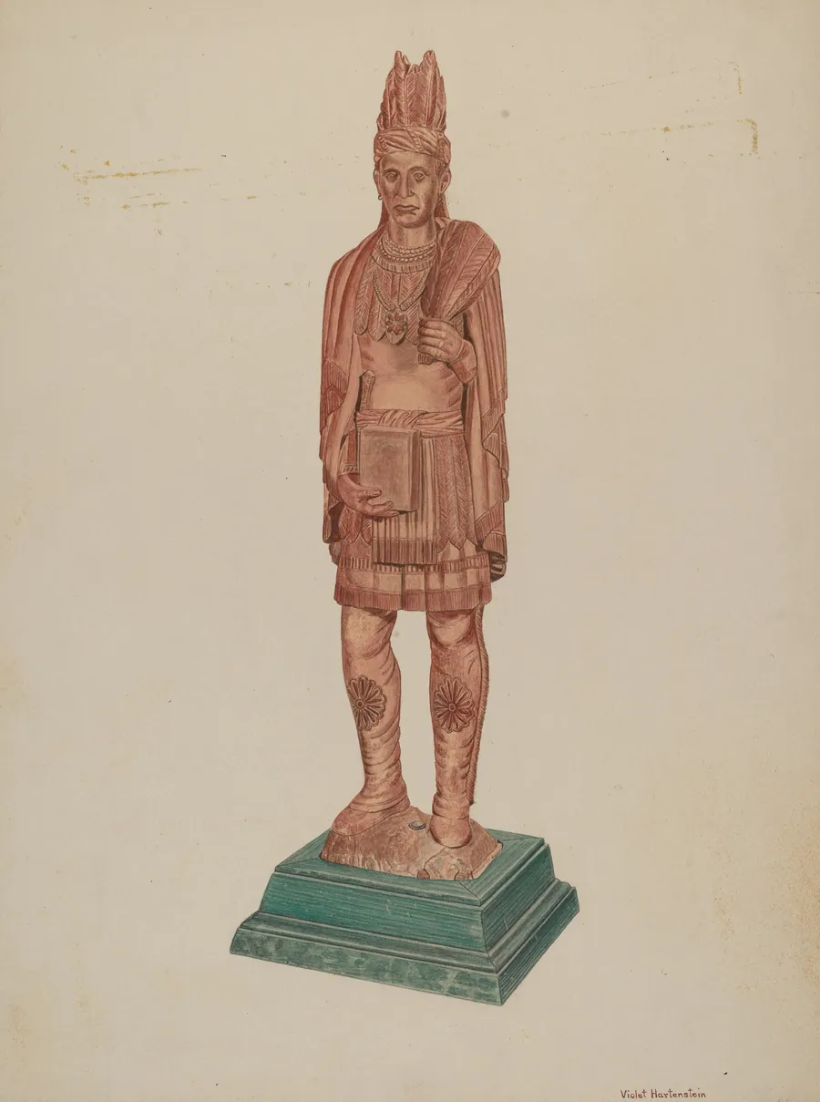 Cigar Store Indian by Violet Hartenstein
