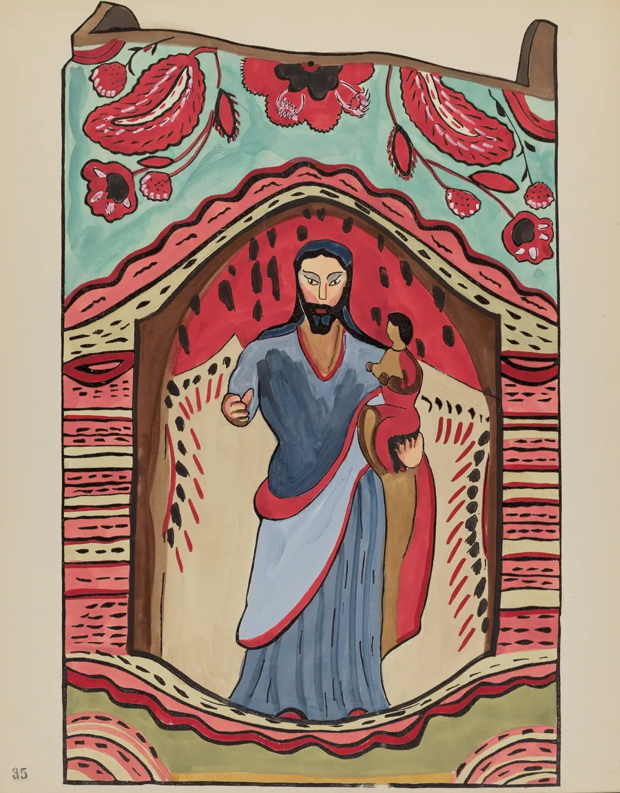 Plate 35: St. Joseph: From Portfolio "Spanish Colonial Designs of New Mexico by American 20th Century