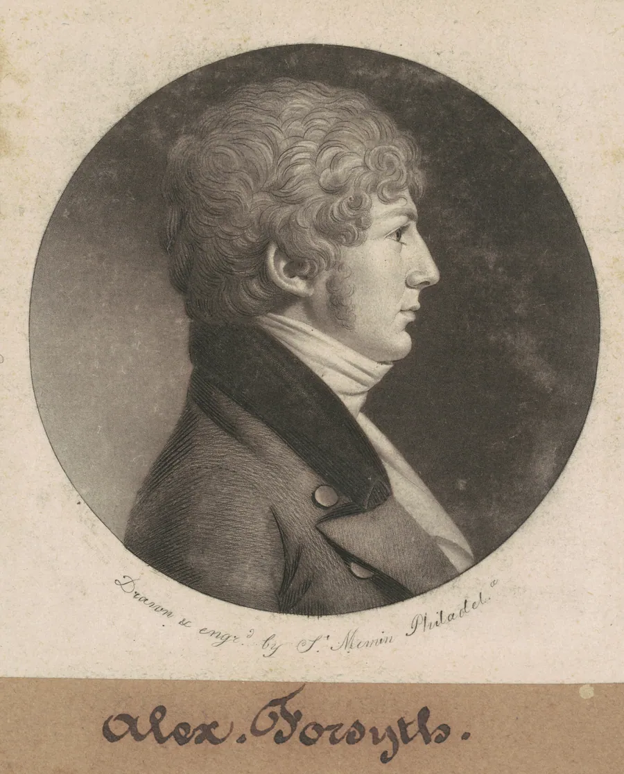 Alexander Forsyth by Charles B. J. Févret de Saint-Mémin