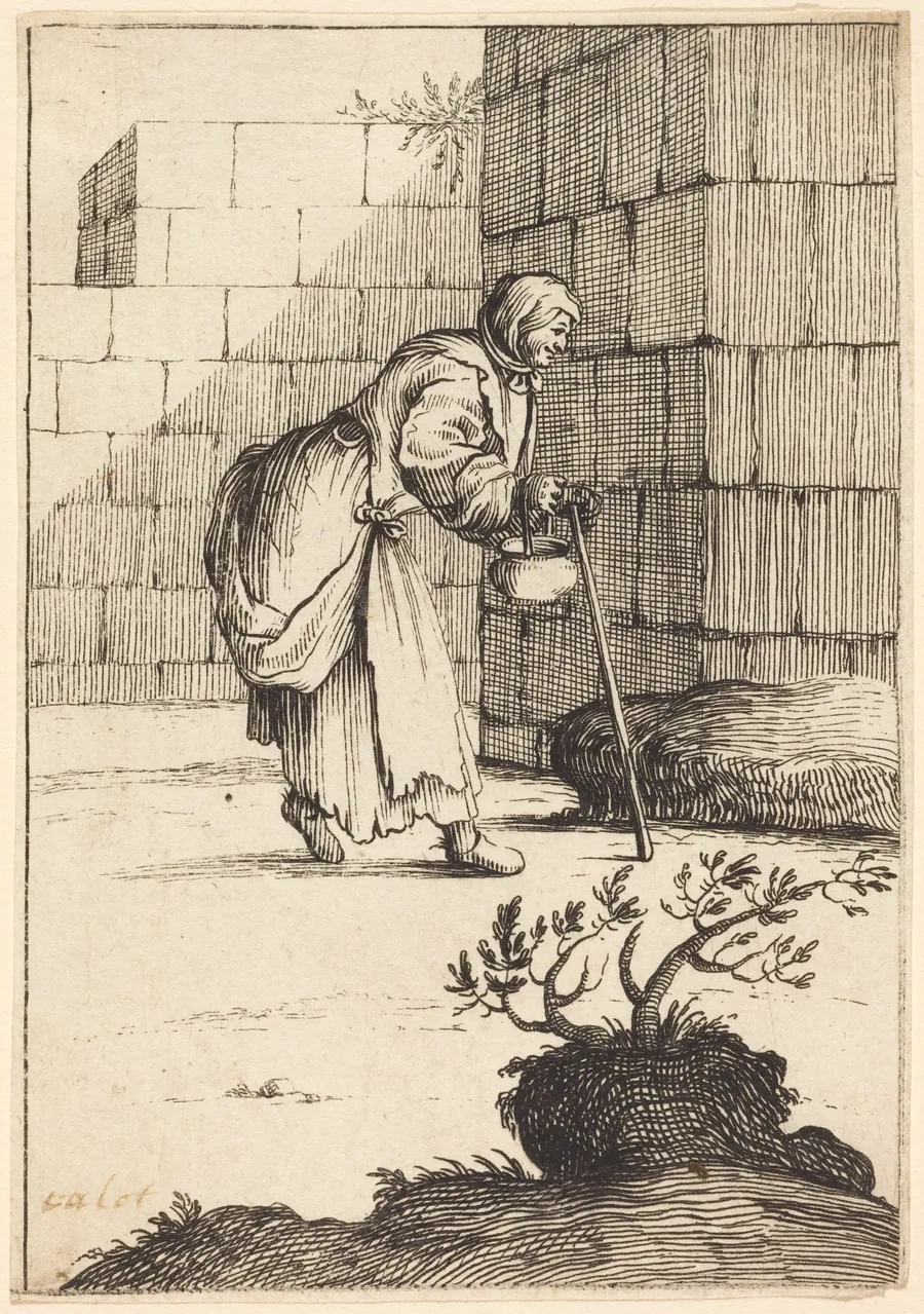 Beggar Woman by French 17th Century