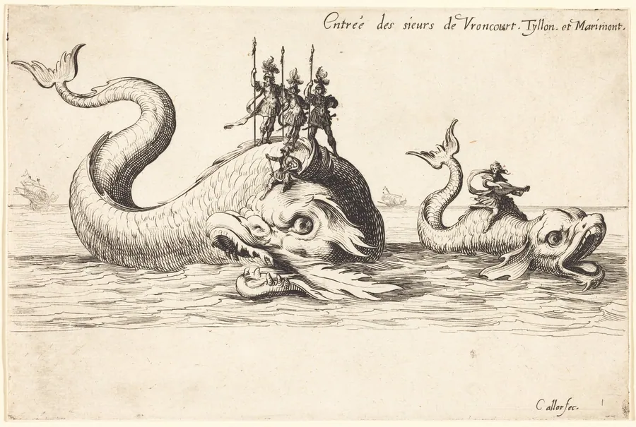 Entry of Mm. de Vroncourt, Tyllon, and Marimont by Jacques Callot