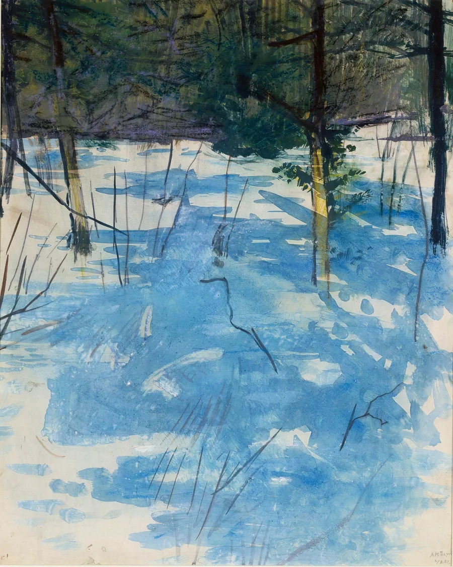 Winter, Monadnock by Abbott Handerson Thayer, born Boston, MA 1849-died Dublin, NH 1921