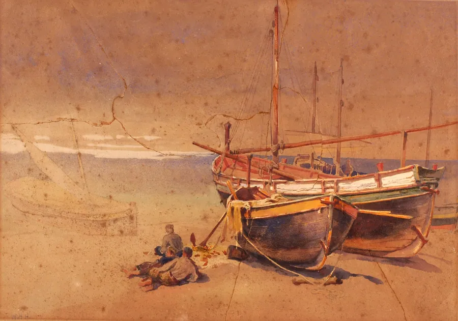Capri by William Henry Holmes, born Cadiz, OH 1846-died Royal Oak, MI 1933