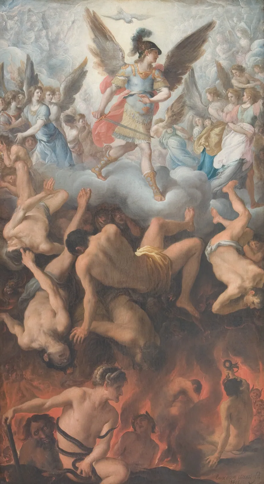 De onde engles fald by Eugenio Cajés