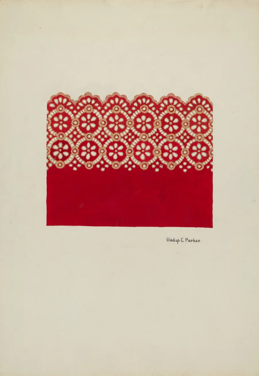 Embroidery for Dress by Gladys C. Parker