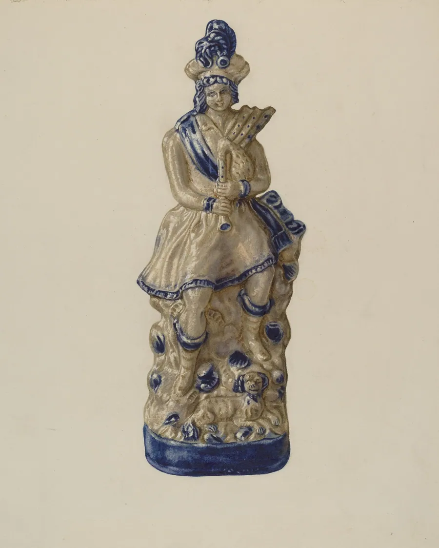 Statuette by Yolande Delasser