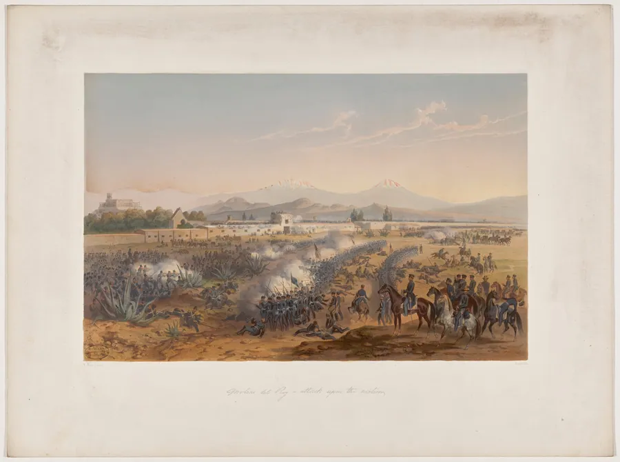 Molino del Rey—Attack upon the Molino by Adolphe-Jean-Baptiste Bayot