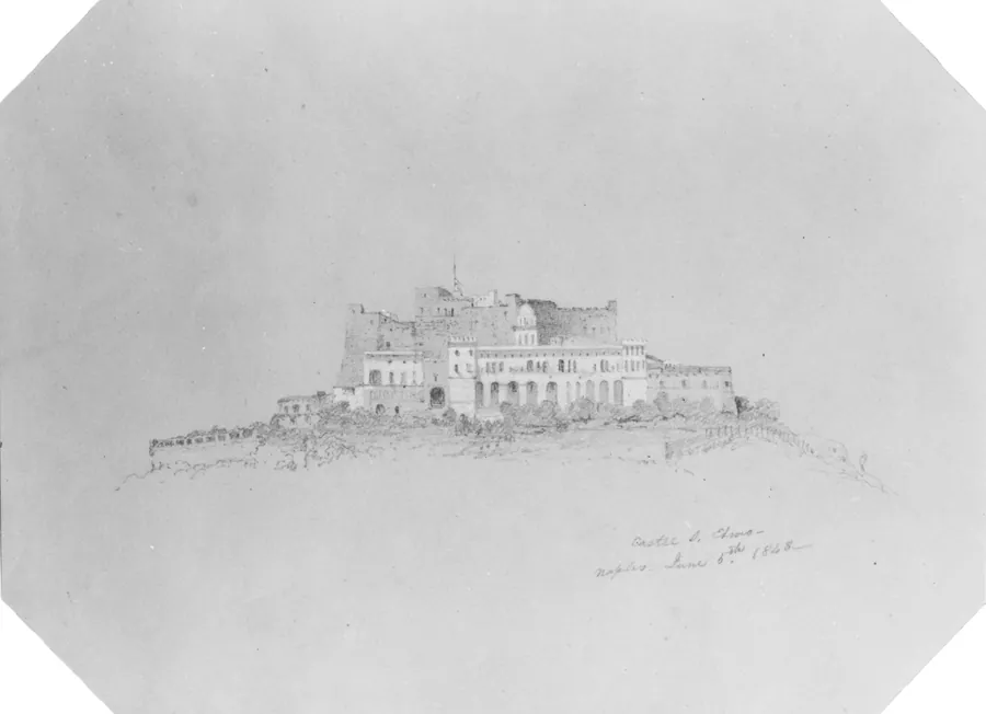 Castel San Elmo (from Cropsey Album) by Jasper Francis Cropsey