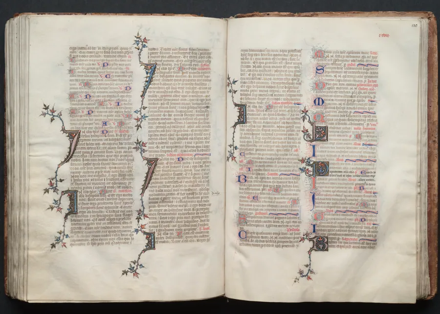 The Gotha Missal:  Fol. 129v, Text by Master of the Boqueteaux