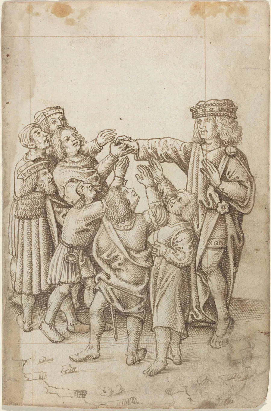 "Do Not Give Your Right Hand to All and Sundry" [fol. 13 recto] by French early 16th Century