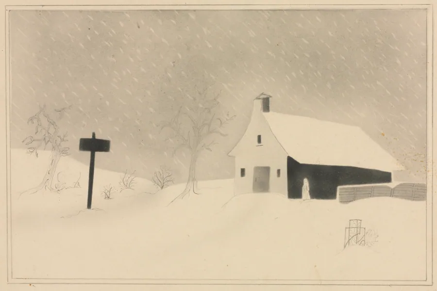Snow Storm in Vermont by Mary Altha Nims