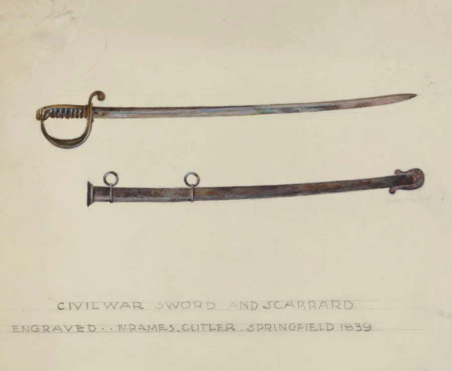 Sword and Scabbard by American 20th Century