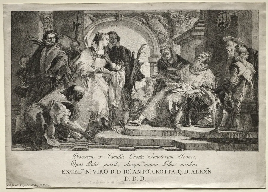 The Saints of the Crotta Family by Giovanni Domenico Tiepolo