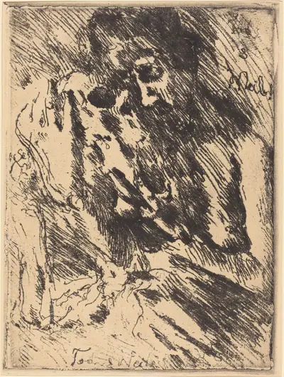 Death and the Woman (Tod und Weib) from Dance of Death (Totentanz)