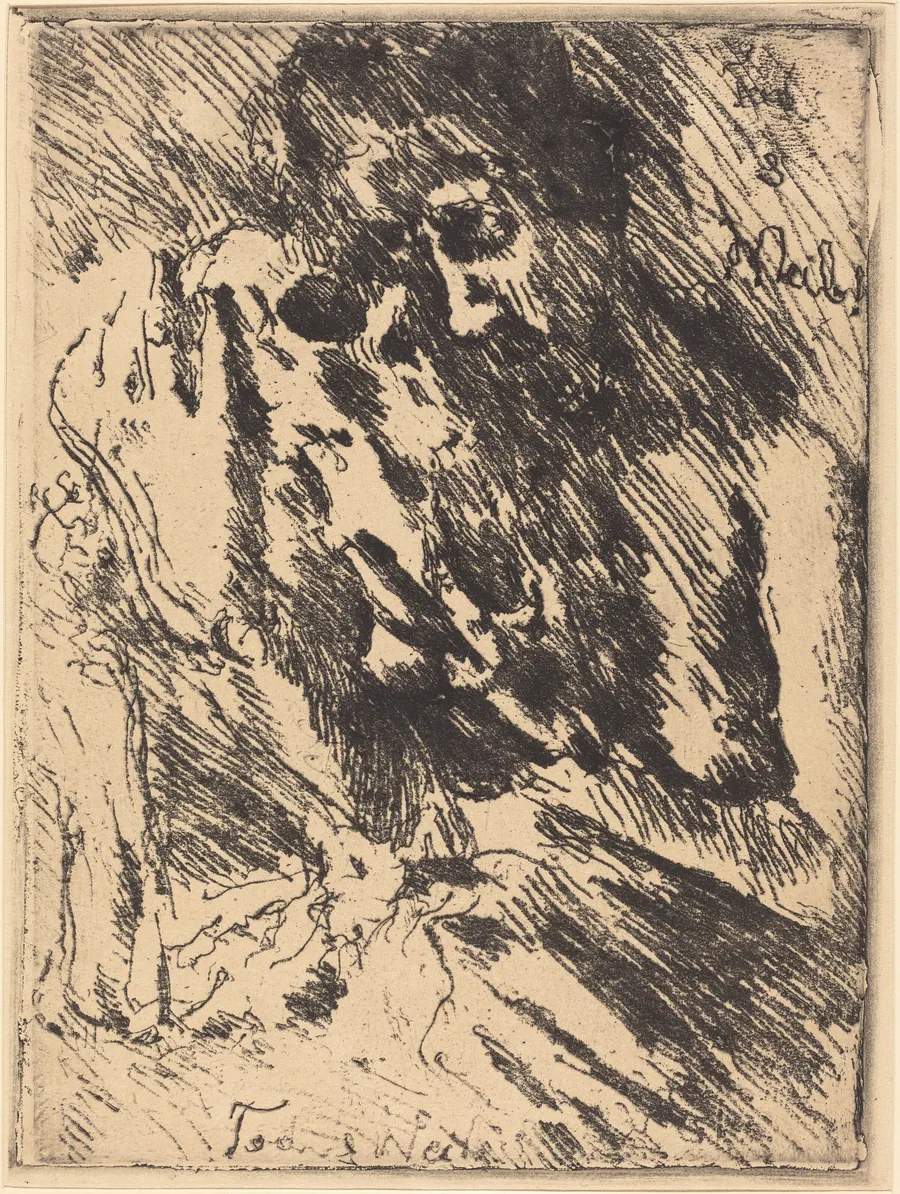 Death and the Woman (Tod und Weib) from Dance of Death (Totentanz) by Lovis Corinth