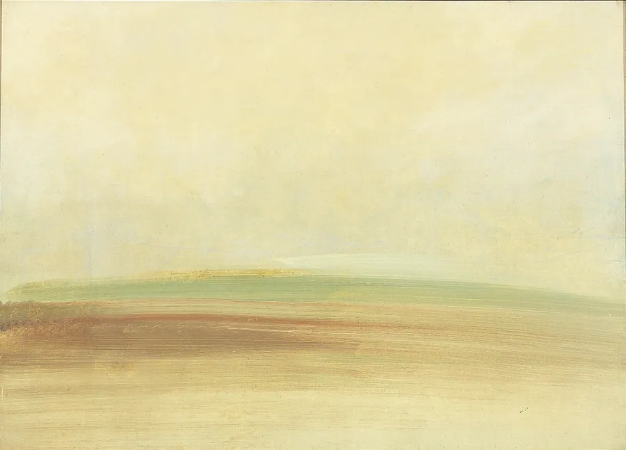 Landscape Background by George Catlin, born Wilkes-Barre, PA 1796-died Jersey City, NJ 1872