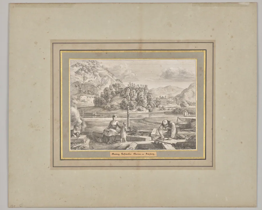 Monday. Rosenecker Garden in Front of Salzburg by Ferdinand Olivier
