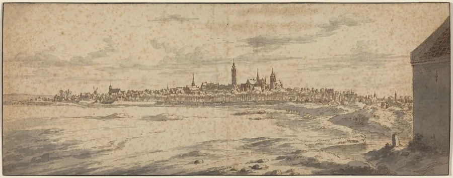 View of Mons, Belgium by Josua de Grave