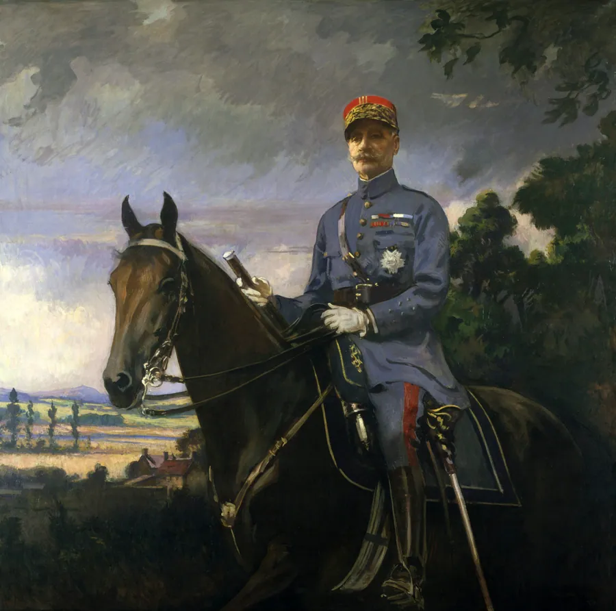 Marshal Ferdinand Foch by Edmund C. Tarbell, born West Groton, MA 1862-died New Castle, NH 1938