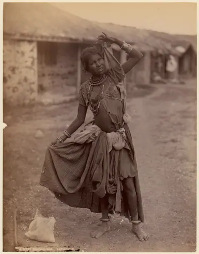[A Gypsy Dancing-Girl, Kathiawar]