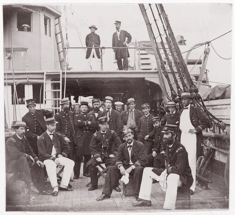 Officers of "Mendota" by Mathew B. Brady