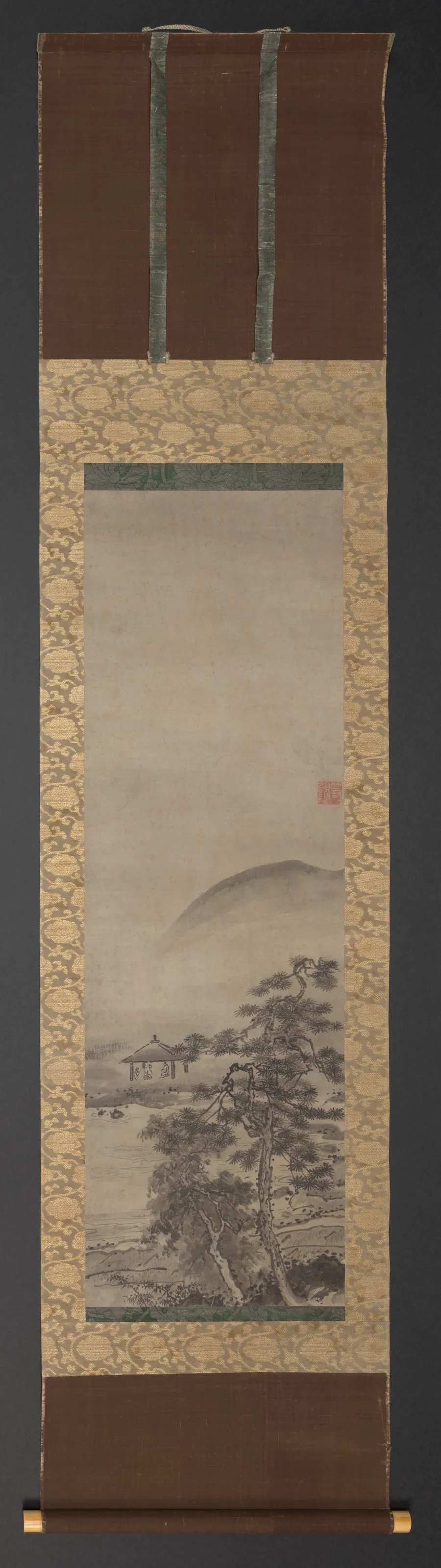 Landscapes with Figures (one of a pair) by Shūgetsu Tōkan