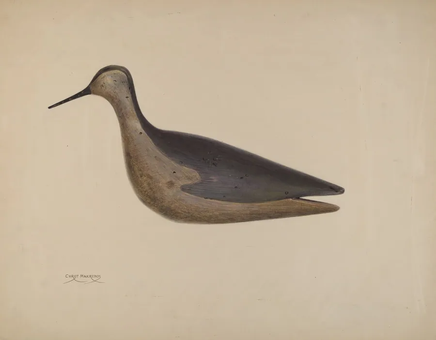 Wooden Decoy by Chris Makrenos