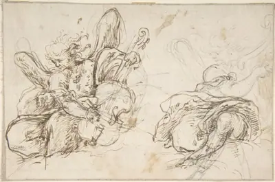 Figures of Two Music-Making Angels